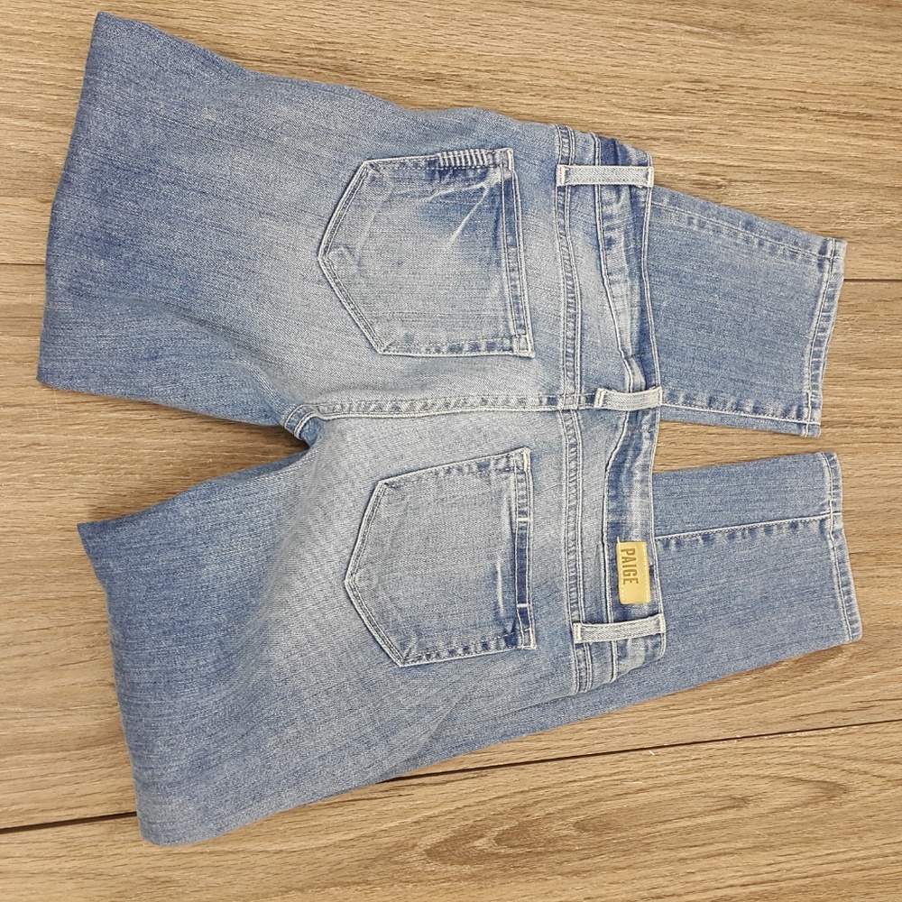 EUC PAIGE Kylie Crop sz 24 light denim jeans - Picture 4 of 5
